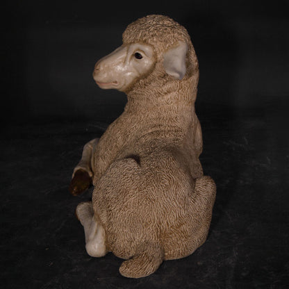 Resting Baby Merino Lamb Statue