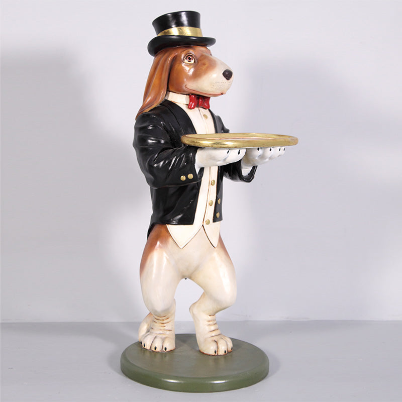 Large Beagle Butler Dog Statue R0326-020708-H