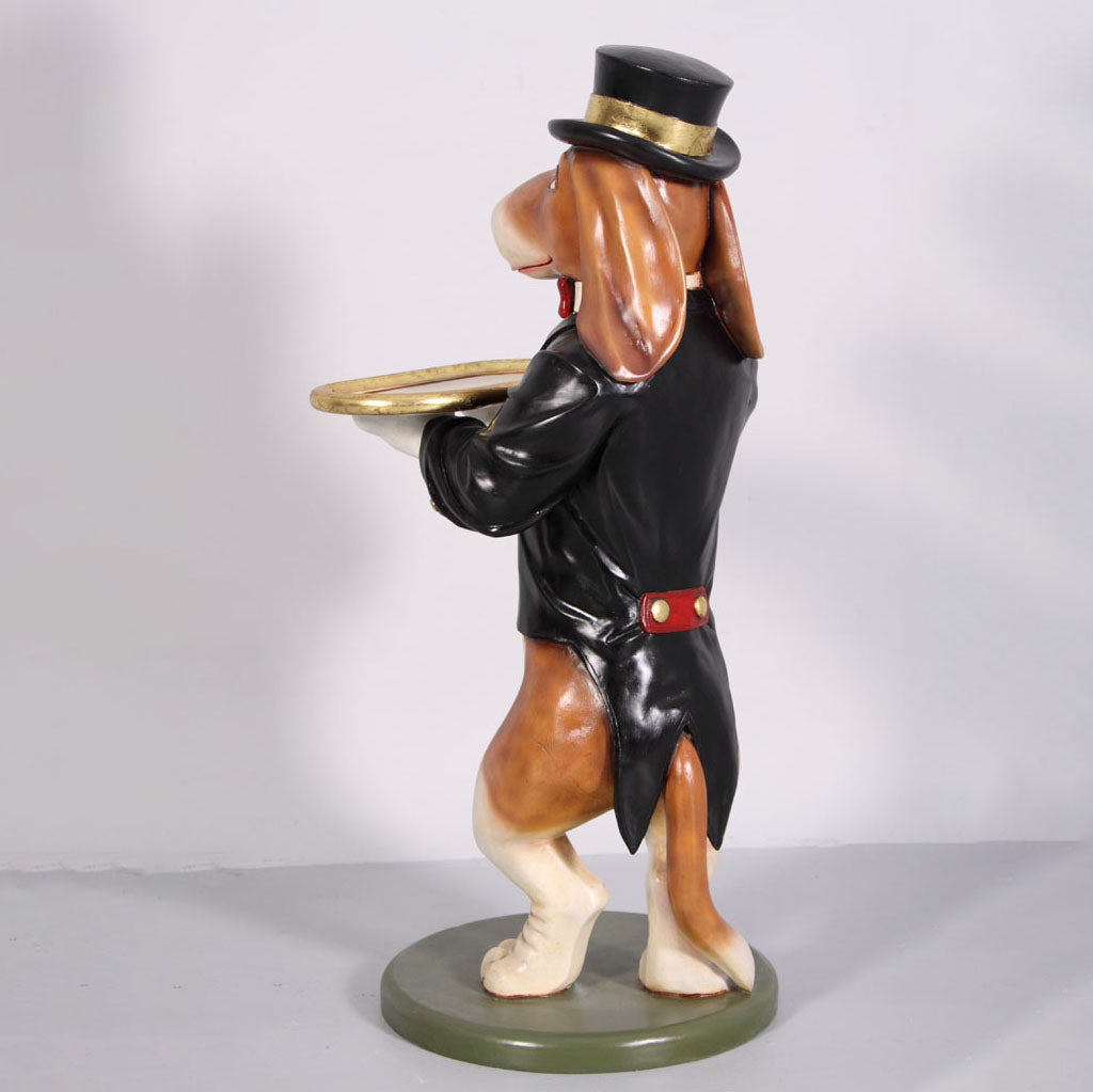 Large Beagle Butler Dog Statue R0326-020708-H