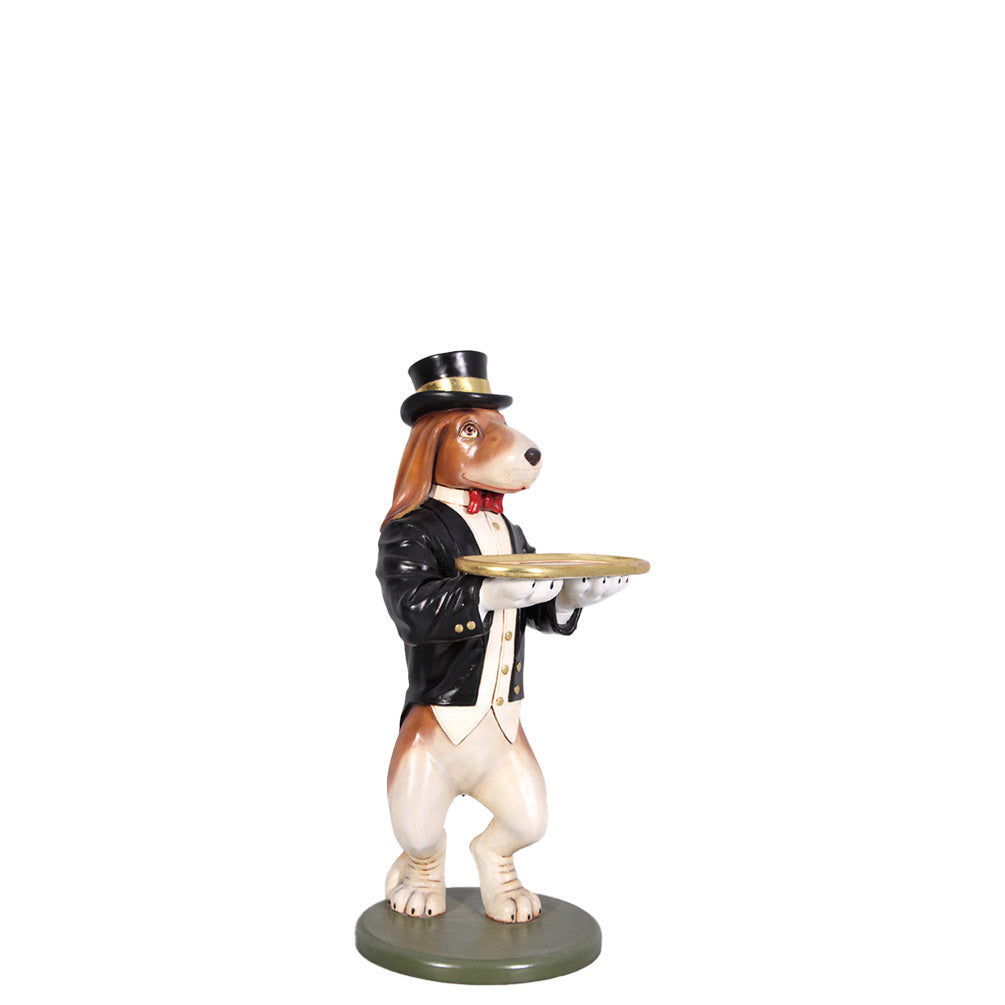 Large Beagle Butler Dog Statue R0326-020708-H
