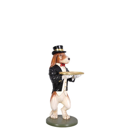 Large Beagle Butler Dog Statue R0326-020708-H