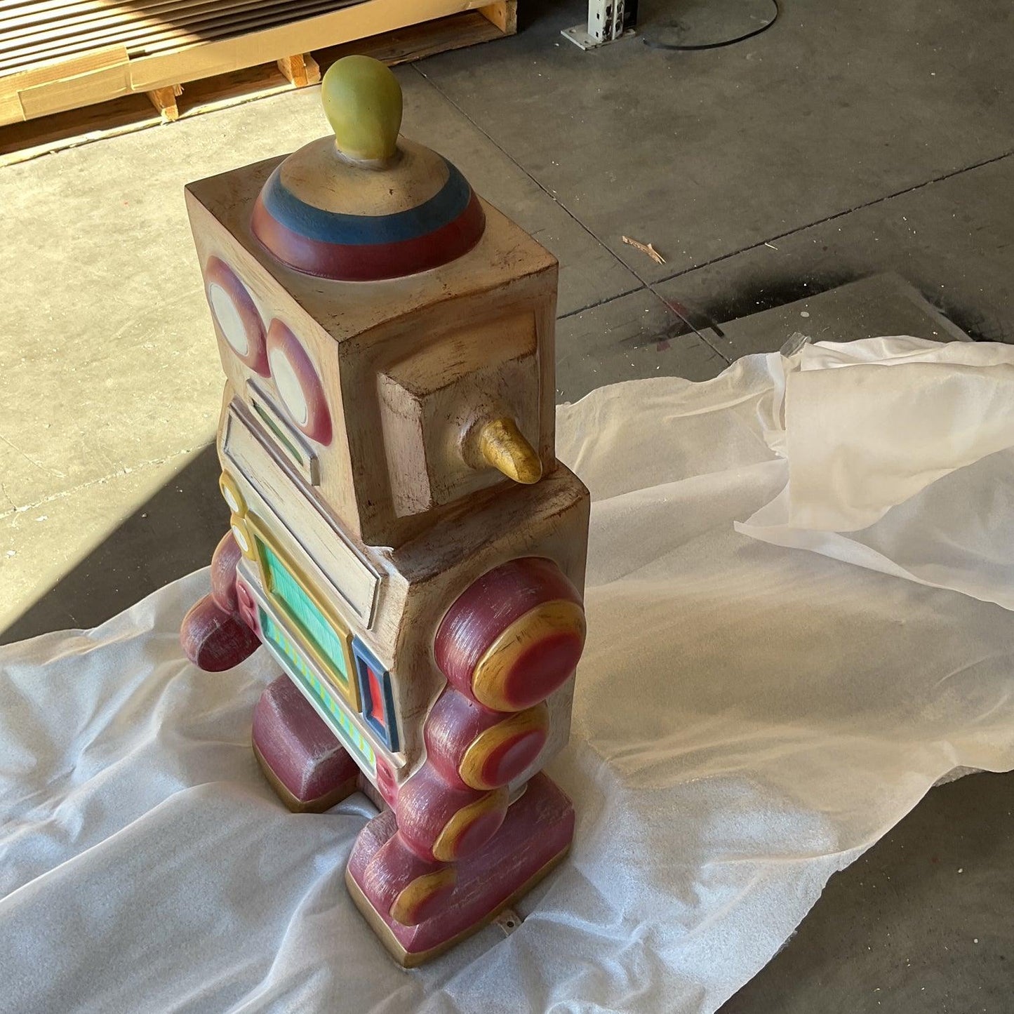 Toy Robot Over Sized Statue - LM Treasures Prop Rentals 