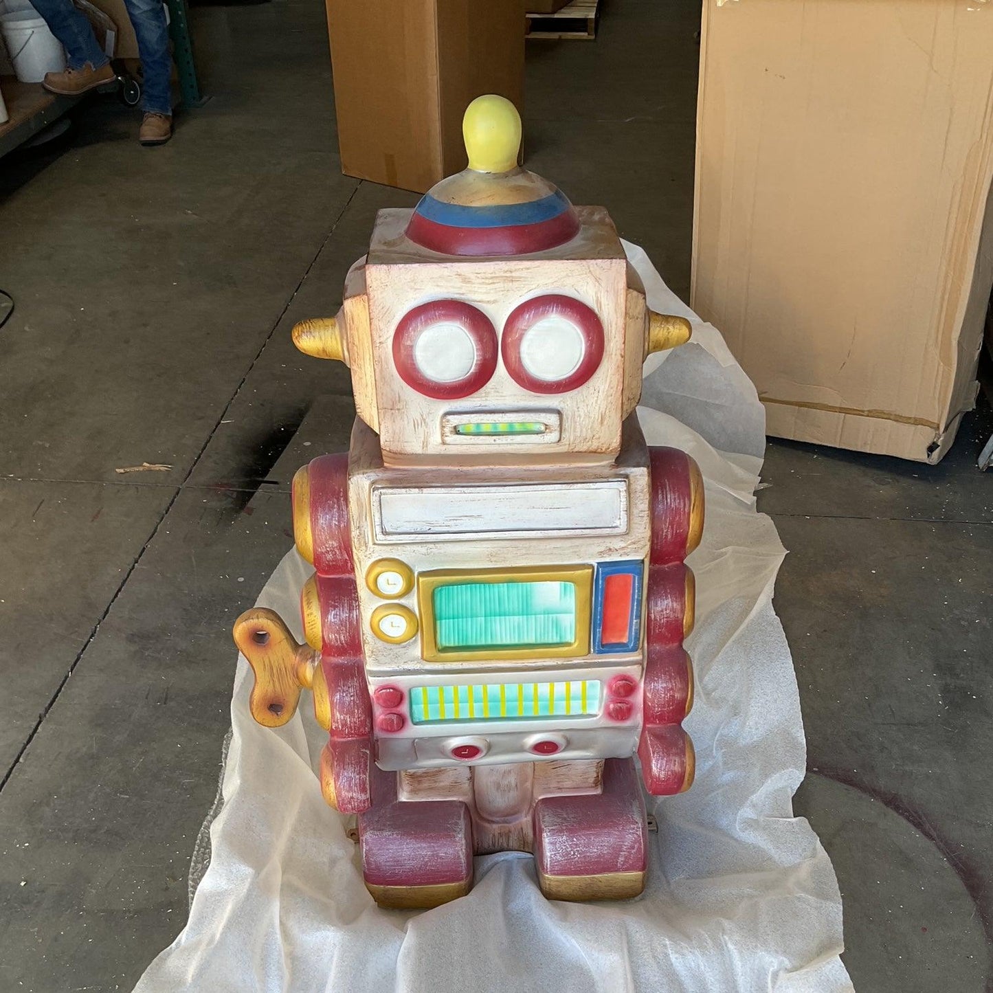 Toy Robot Over Sized Statue - LM Treasures Prop Rentals 