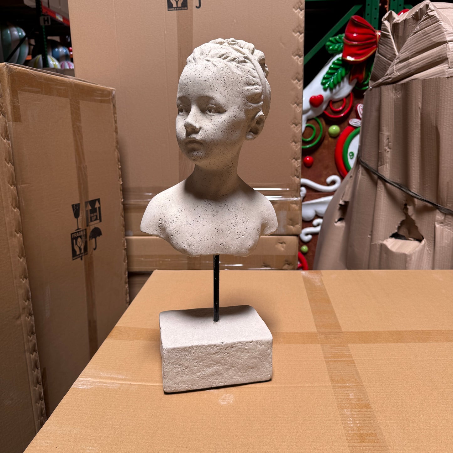 Diane Lady Stone Bust Statue