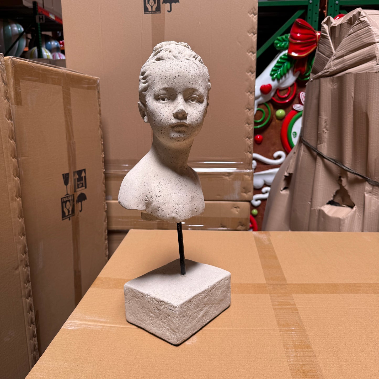 Diane Lady Stone Bust Statue