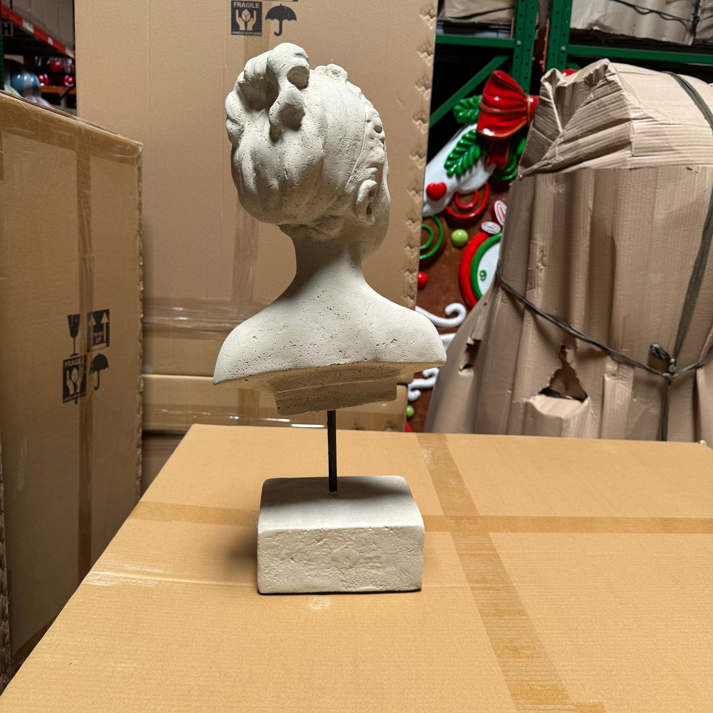 Diane Lady Stone Bust Statue