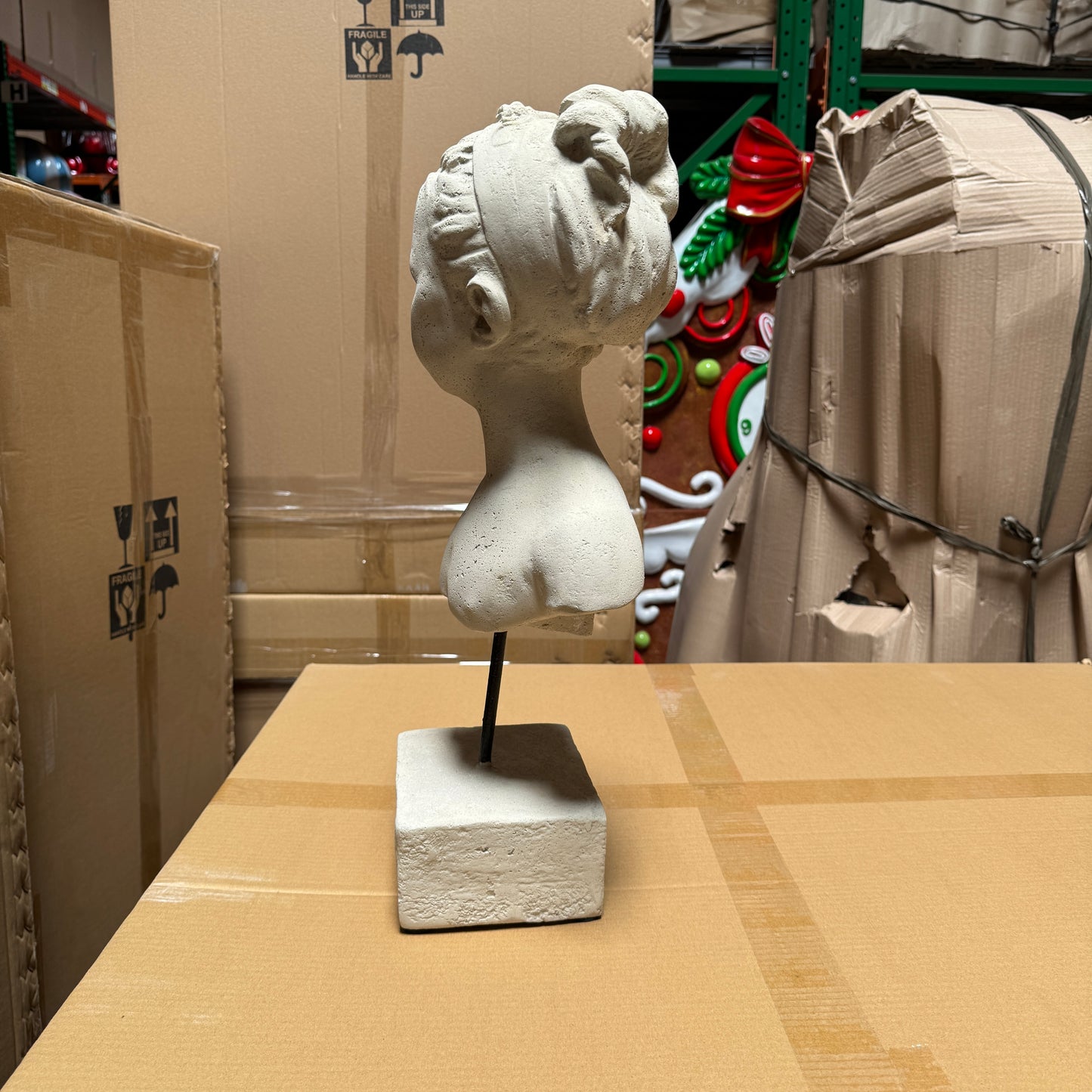 Diane Lady Stone Bust Statue