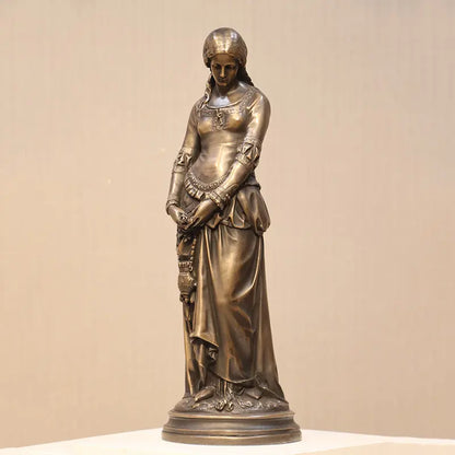Small Medieval Lady Table Top Statue M0286-030406-H