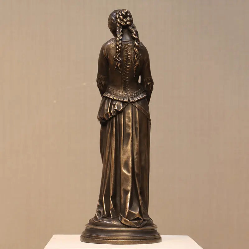 Small Medieval Lady Table Top Statue M0286-030406-H
