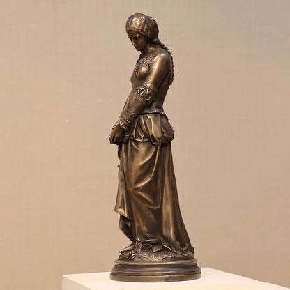 Small Medieval Lady Table Top Statue M0286-030406-H