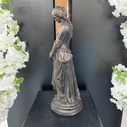 Small Medieval Lady Table Top Statue M0286-030406-H