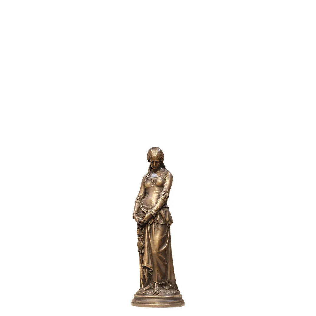 Small Medieval Lady Table Top Statue M0286-030406-H