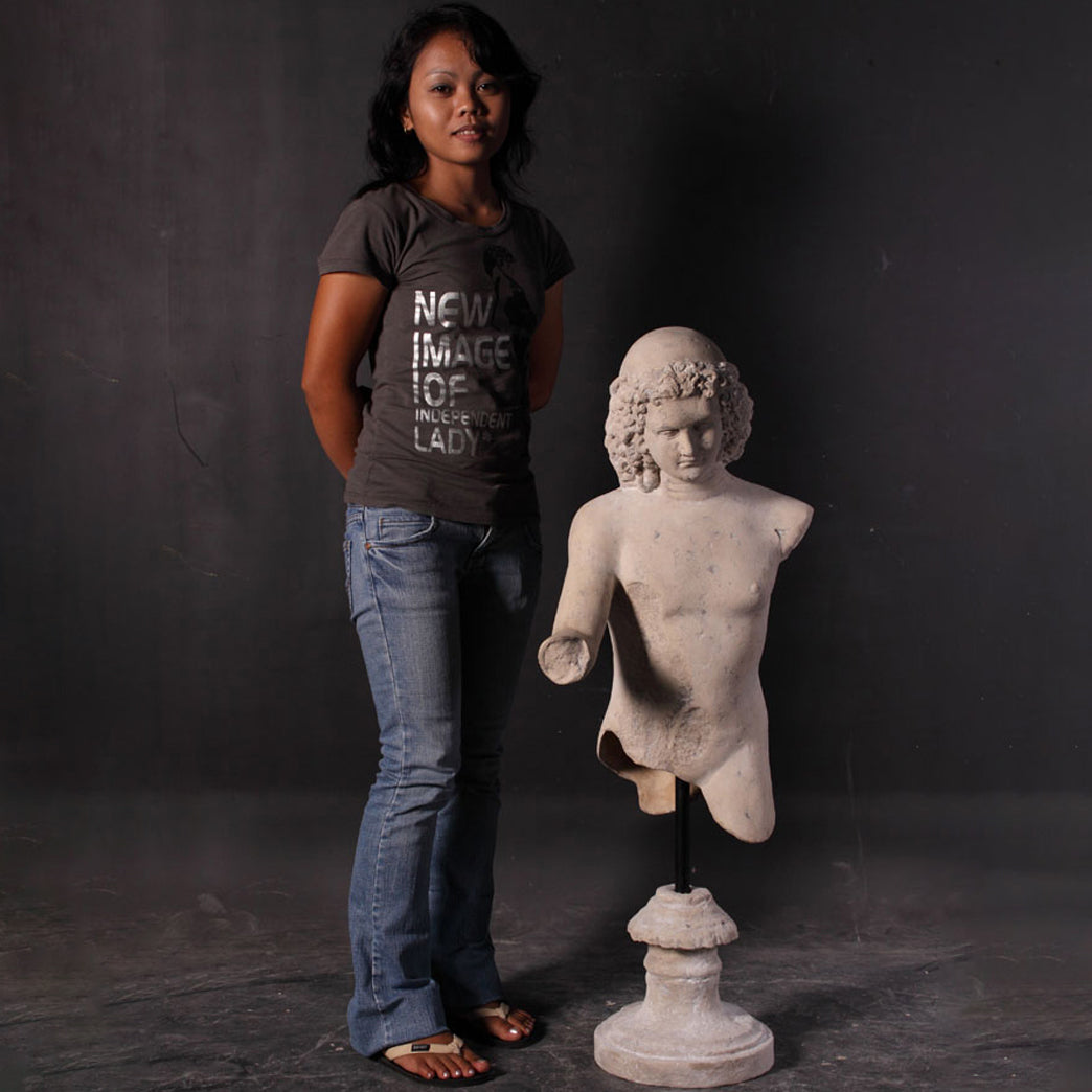 Classical Boy Stone Bust Statue