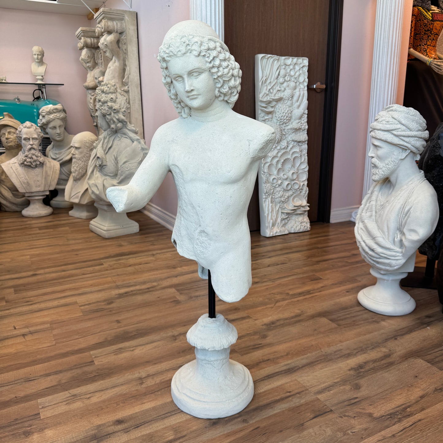 Classical Boy Stone Bust Statue