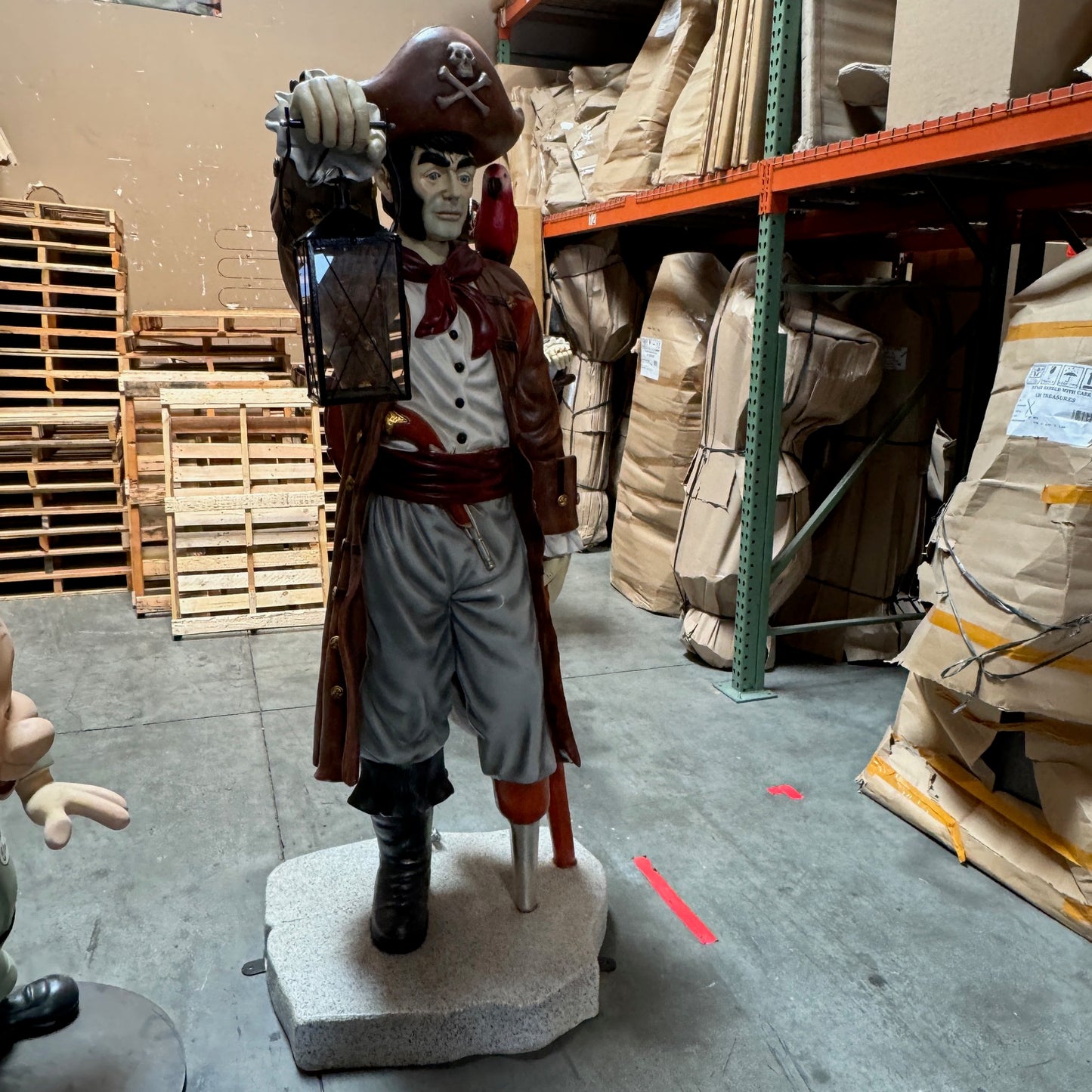 Pirate With Lantern Life Size Statue