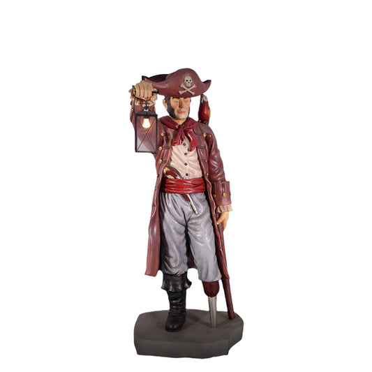 Pirate With Lantern Life Size Statue