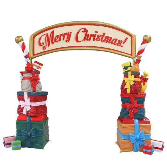 Merry Christmas Gifts Archway Statue