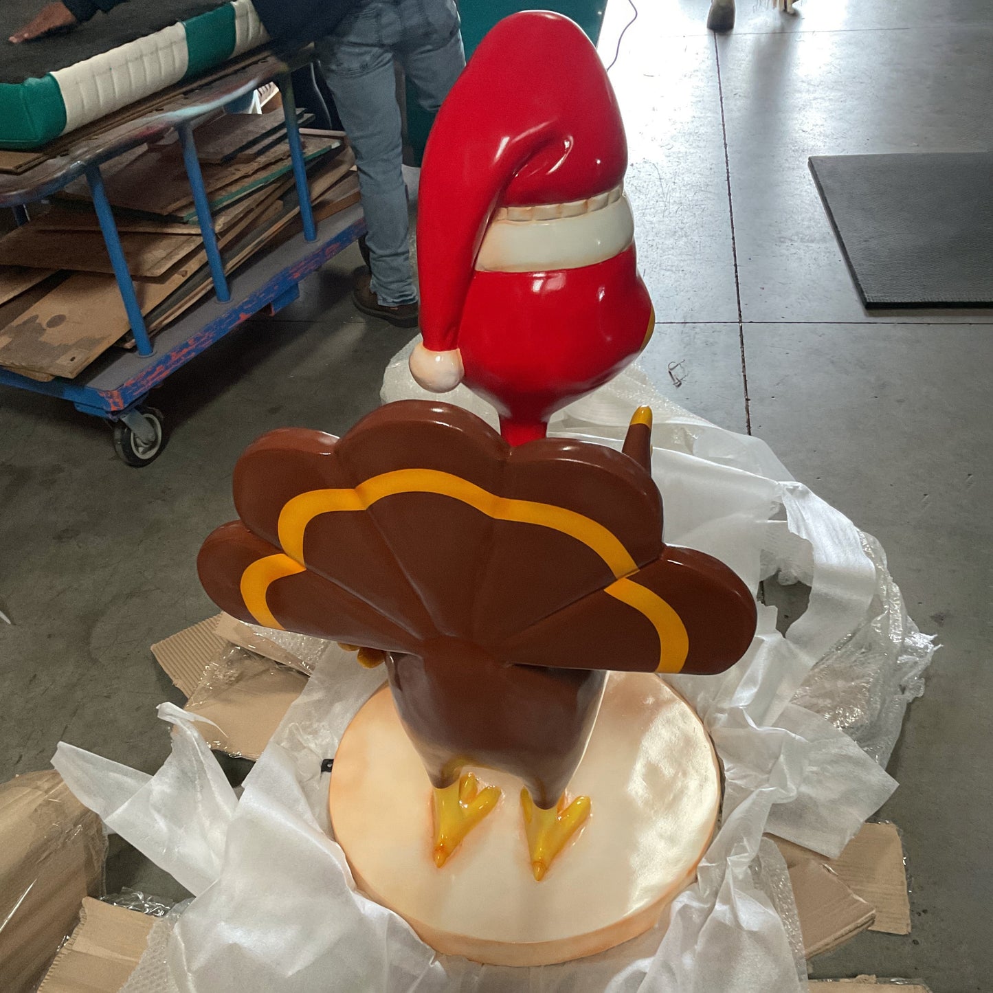 Comic Christmas Turkey Statue S0323-0360-T