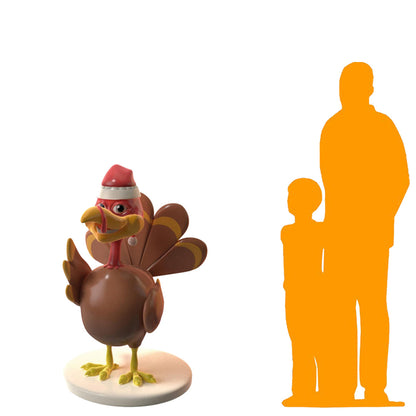 Comic Christmas Turkey Statue S0323-0360-T