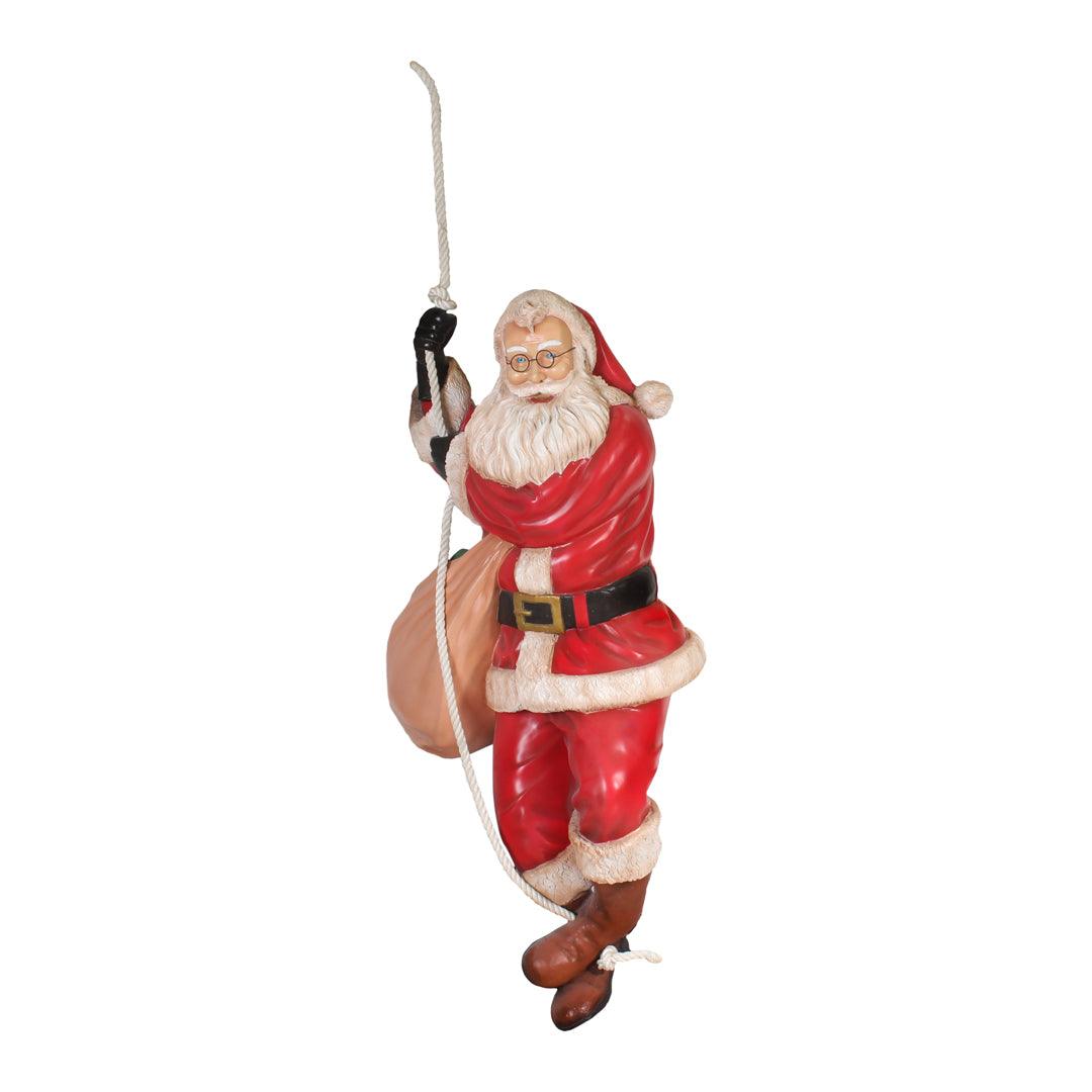 Santa Climbing Rope Statue - LM Treasures Prop Rentals 