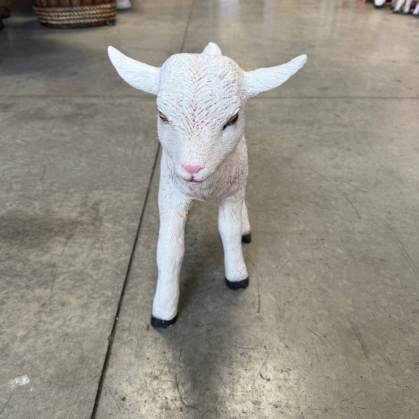 Baby Goat Standing Statue