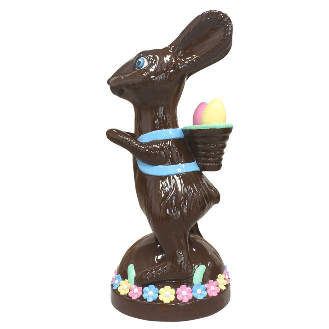 Large Chocolate Easter Bunny Statue