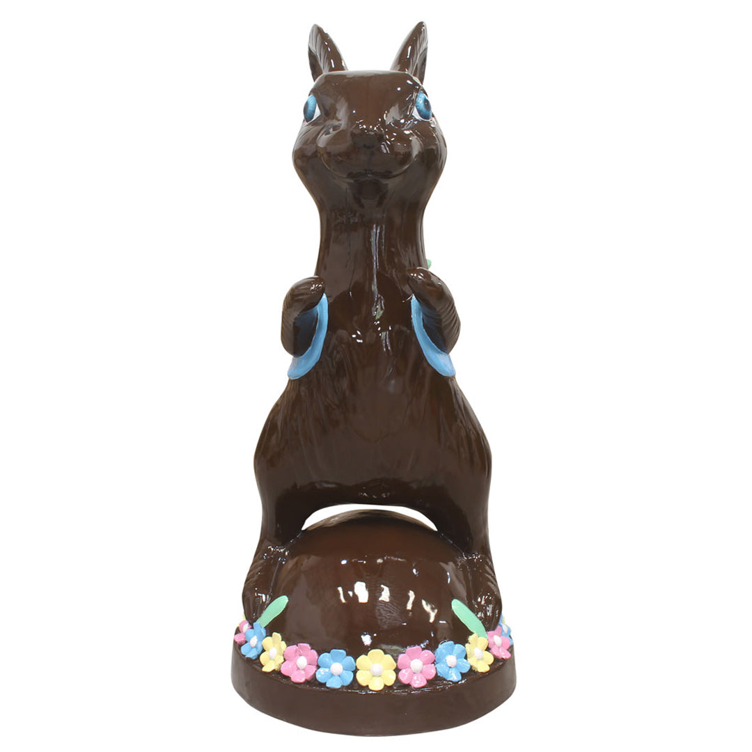 Large Chocolate Easter Bunny Statue