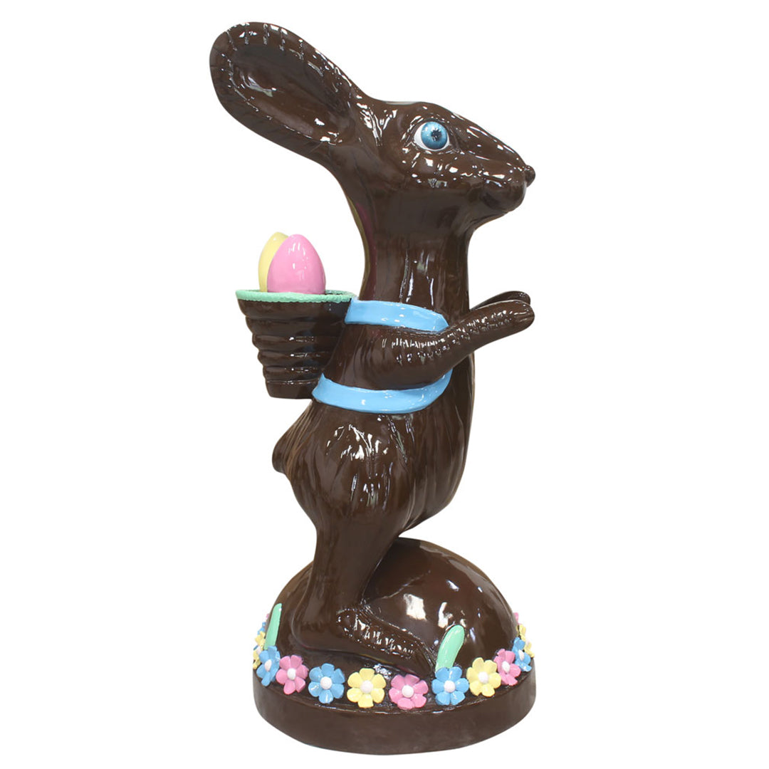 Large Chocolate Easter Bunny Statue