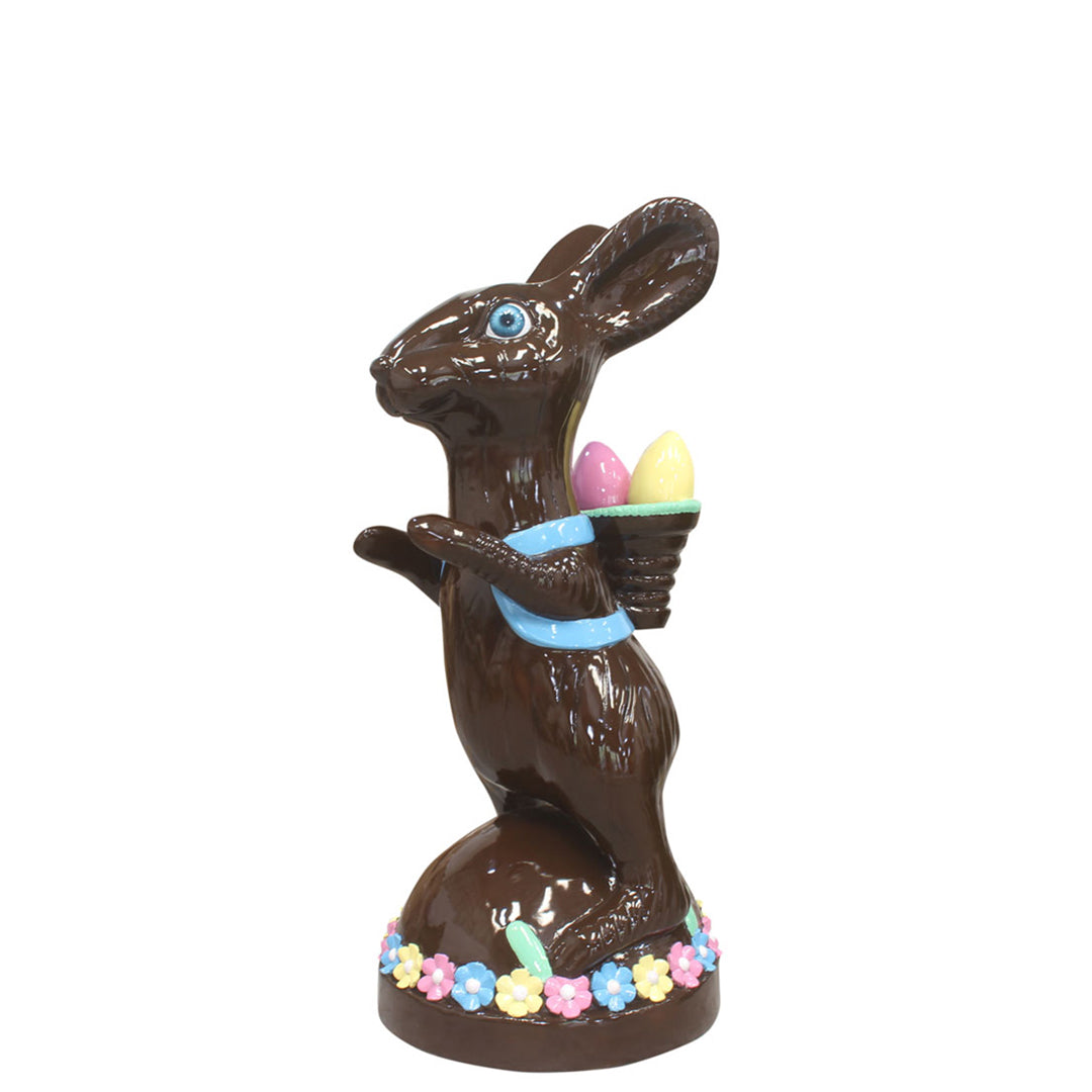 Large Chocolate Easter Bunny Statue