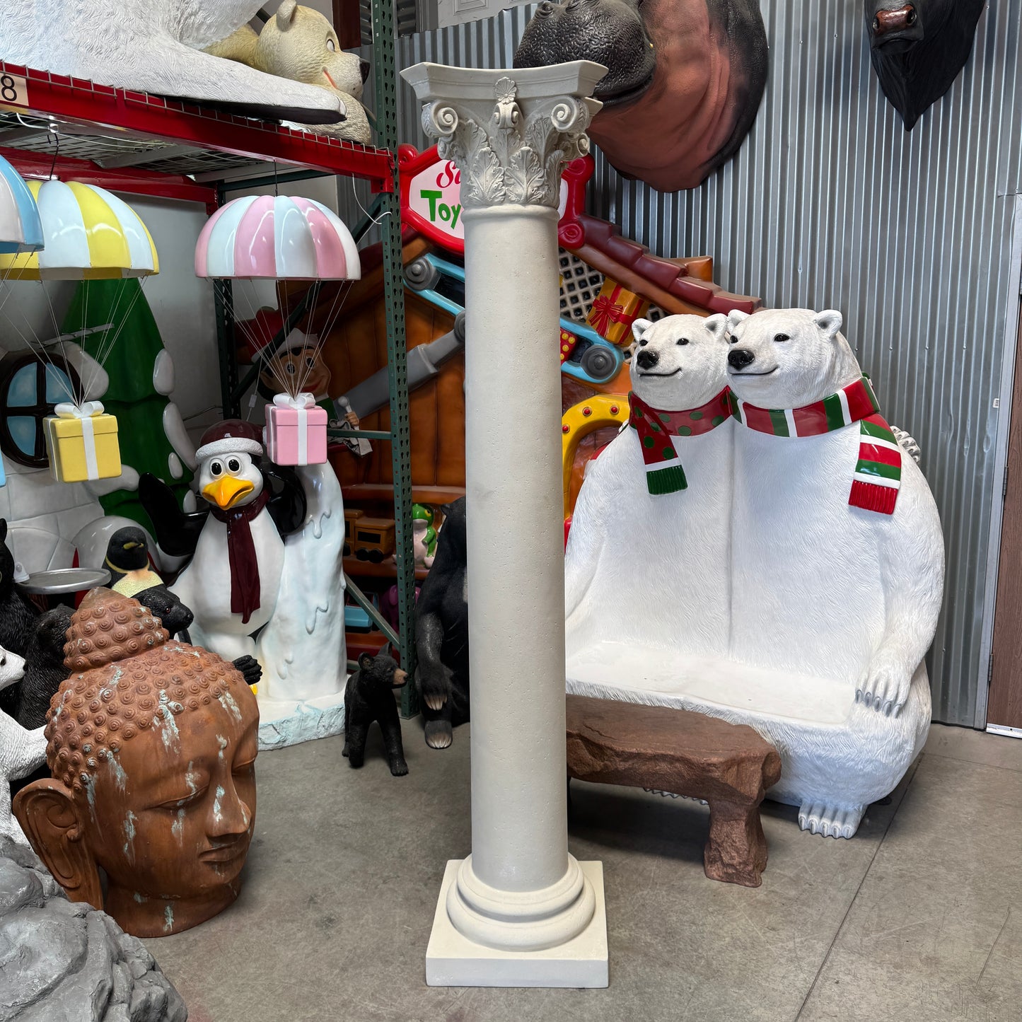 Corinthian Stone Pillar Column Statue