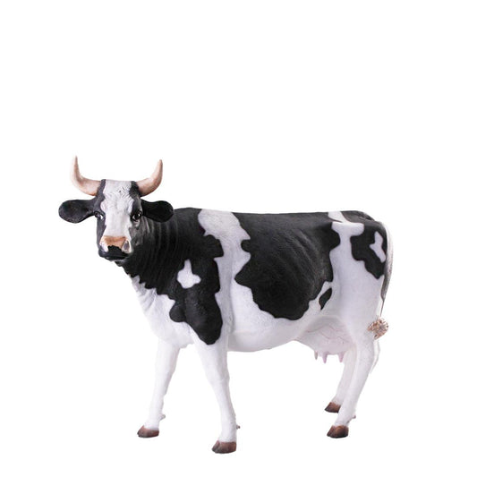Holstein Cow Standing Life Size Statue