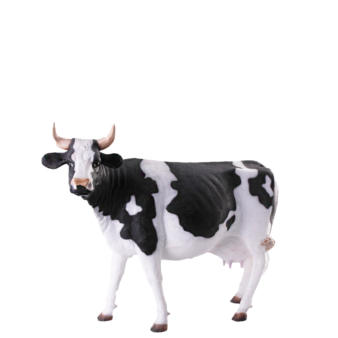 Holstein Cow Standing Life Size Statue