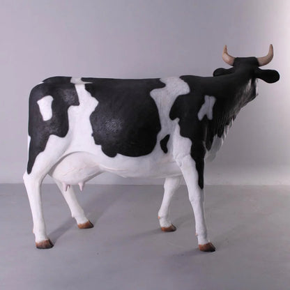 Holstein Cow Standing Life Size Statue