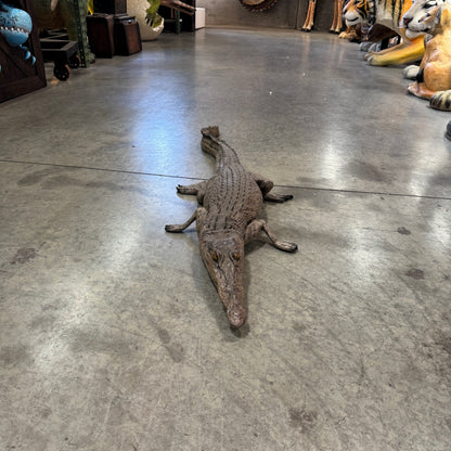 Resting Baby Crocodile Statue