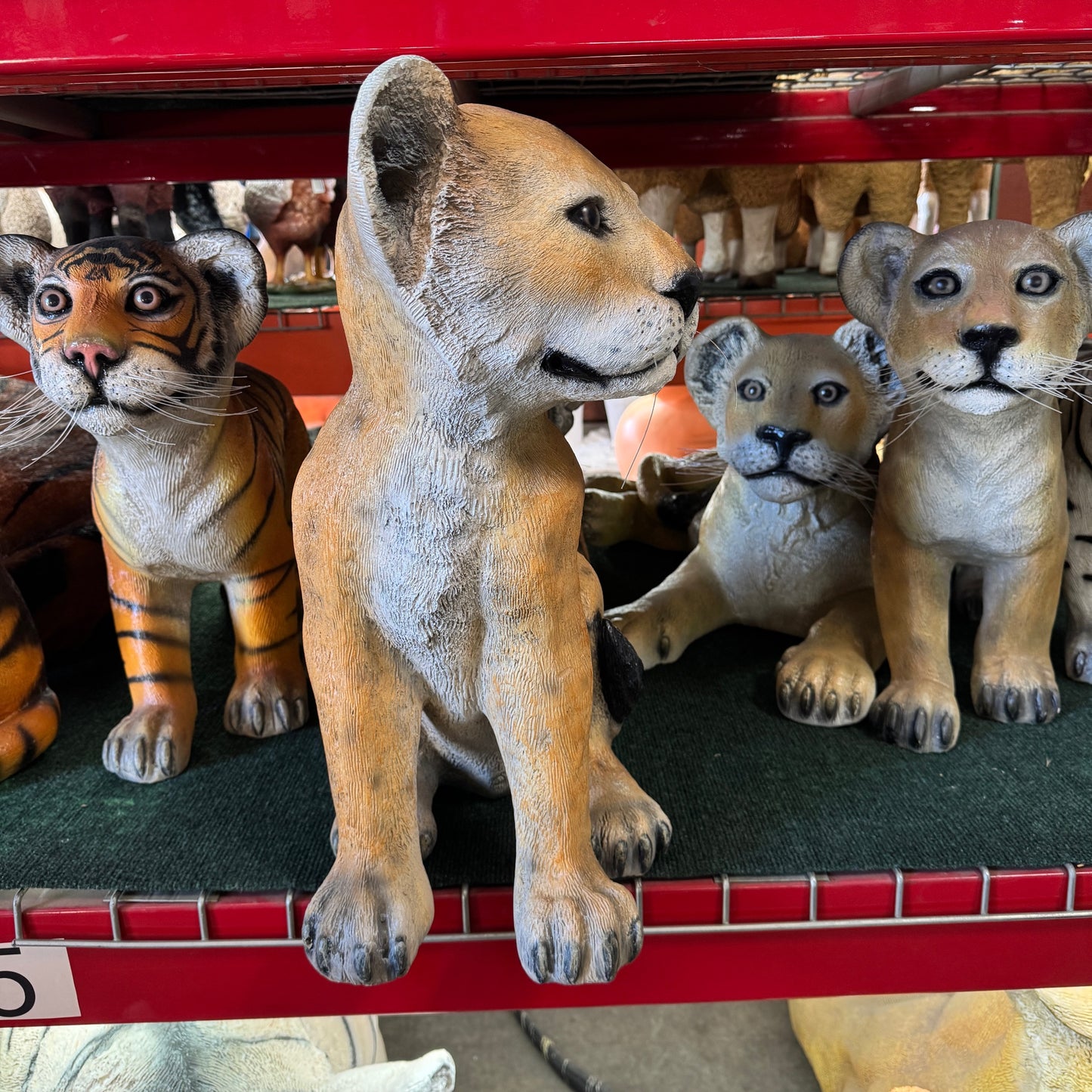 Lion Cub Sitting Statue