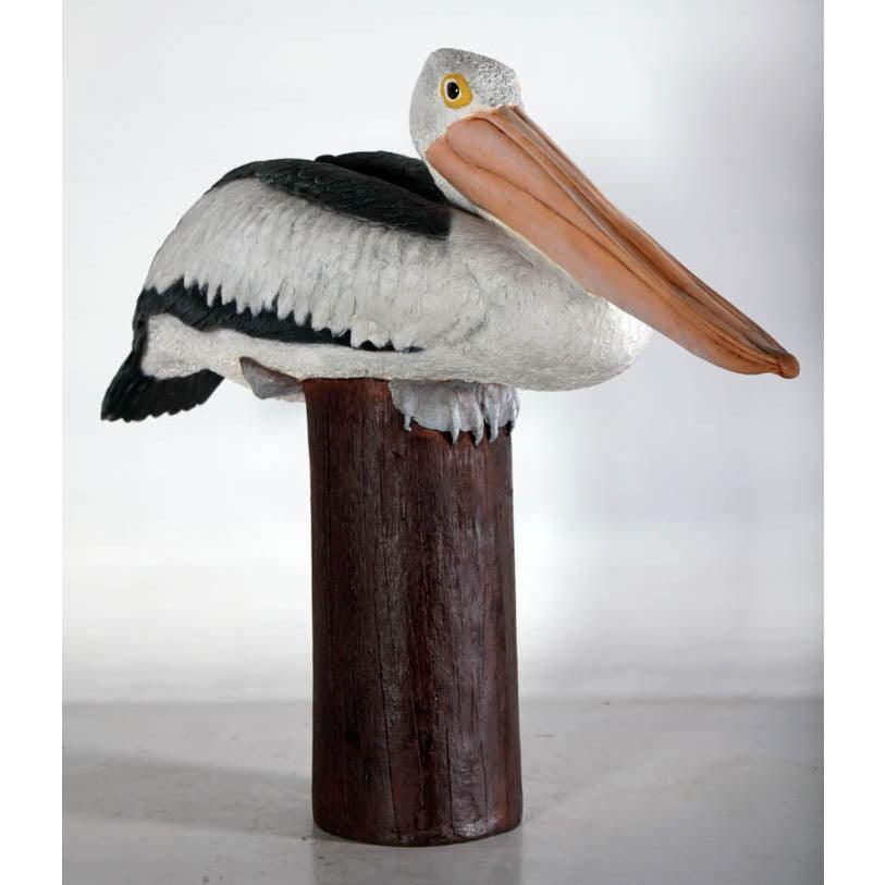 Pelican On Post Life Size Statue Prop