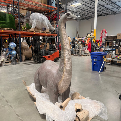 Brontosaurus Dinosaur Life Size Statue A0892-080130-H