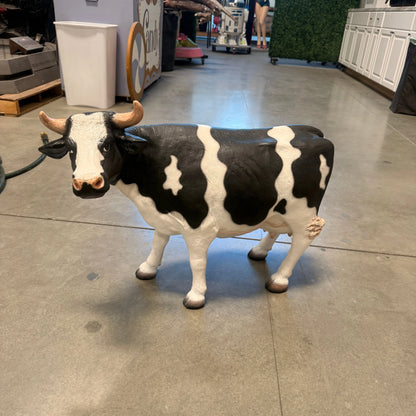 Small Holstein Cow Head Up Statue A0777-080139-H