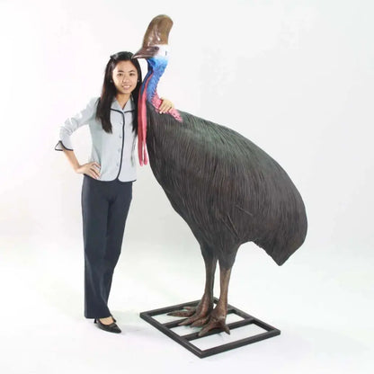 Cassowary Female Bird Life Size Statue A0113-080154-H