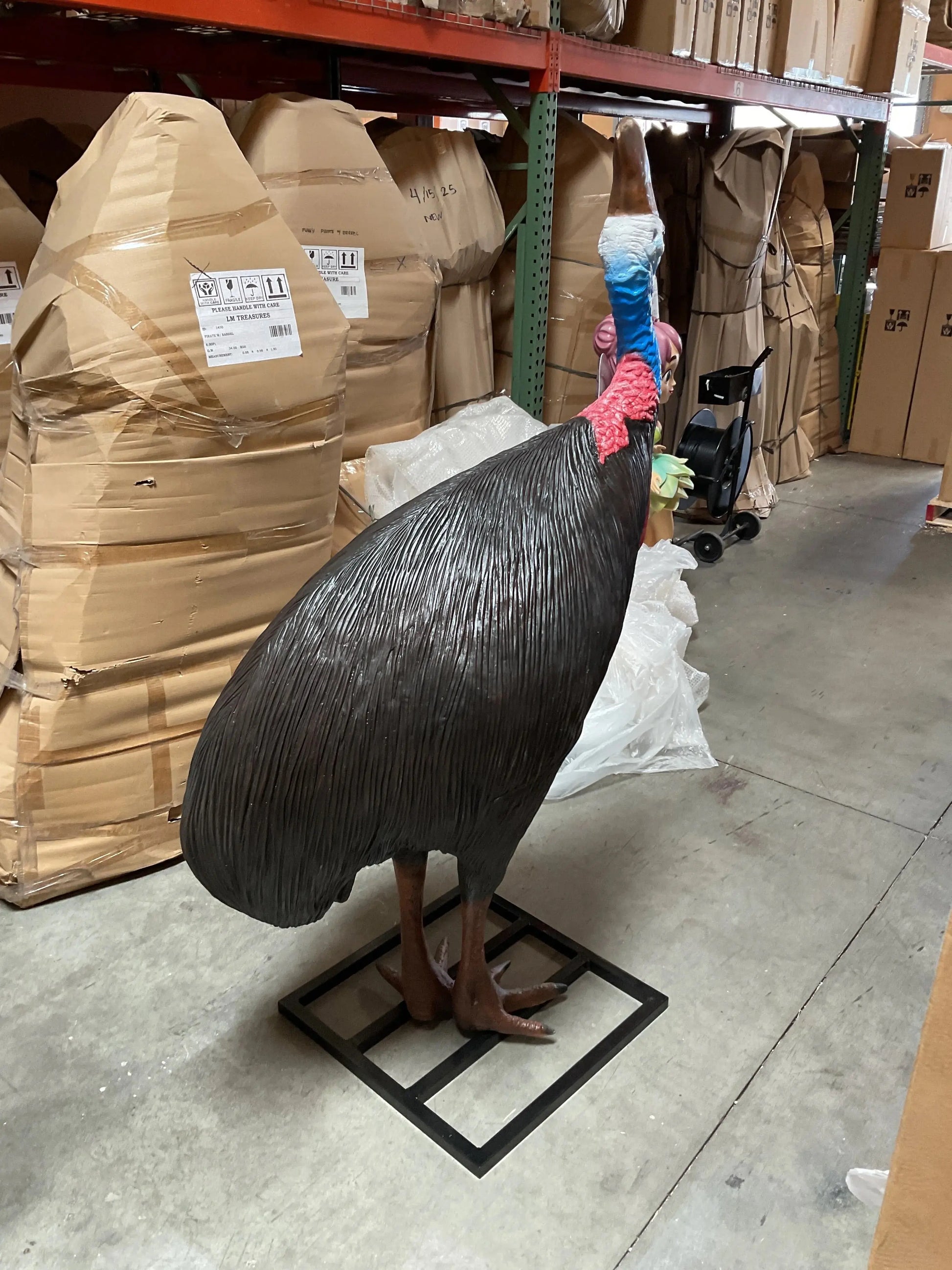 Cassowary Female Bird Life Size Statue A0113-080154-H