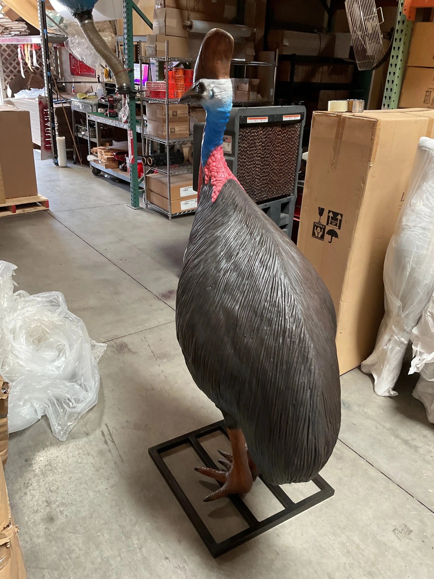 Cassowary Female Bird Life Size Statue A0113-080154-H