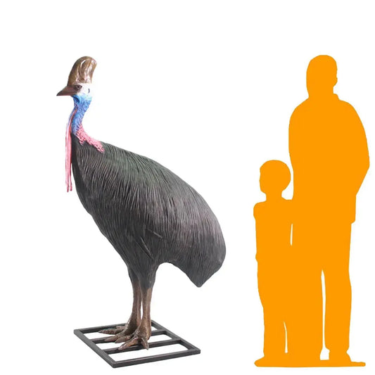 Cassowary Female Bird Life Size Statue A0113-080154-H
