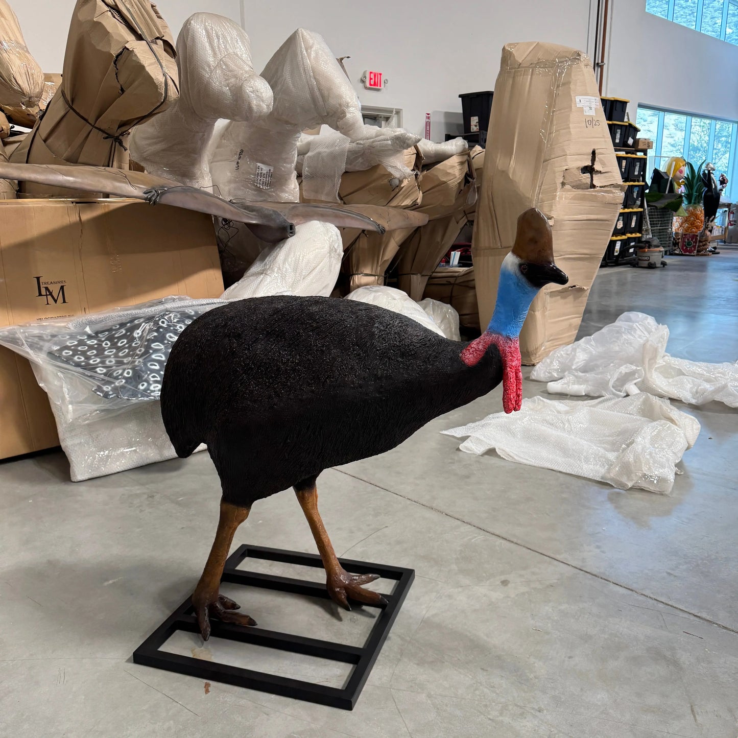 Cassowary Male Bird Statue A0113M-080155-H
