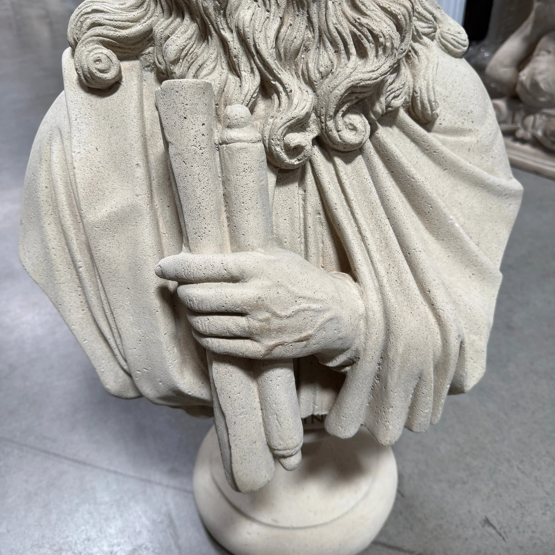 Leonardo Da Vinci Stone Bust Statue M0132-090017-H