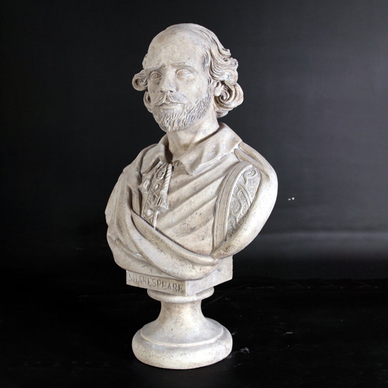 William Shakespeare Stone Bust Statue