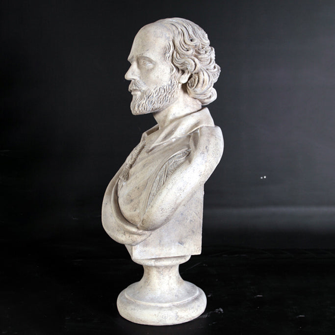 William Shakespeare Stone Bust Statue