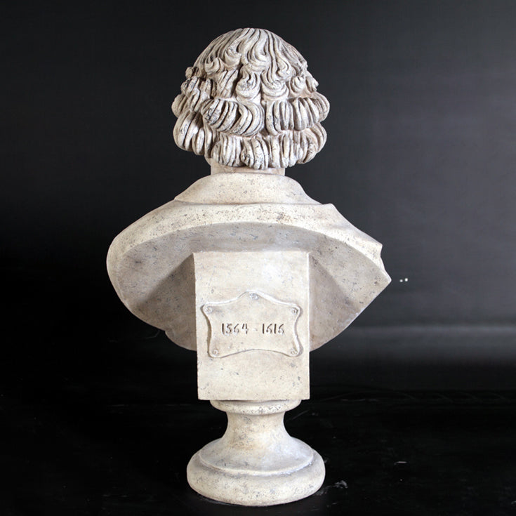 William Shakespeare Stone Bust Statue