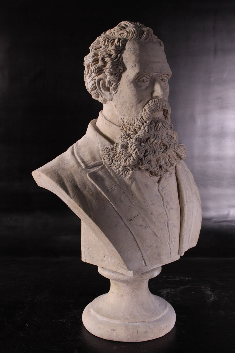 Charles Dickens Stone Bust Statue