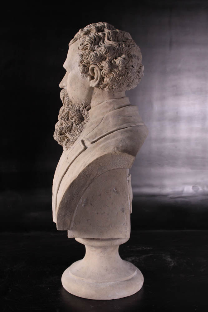 Charles Dickens Stone Bust Statue