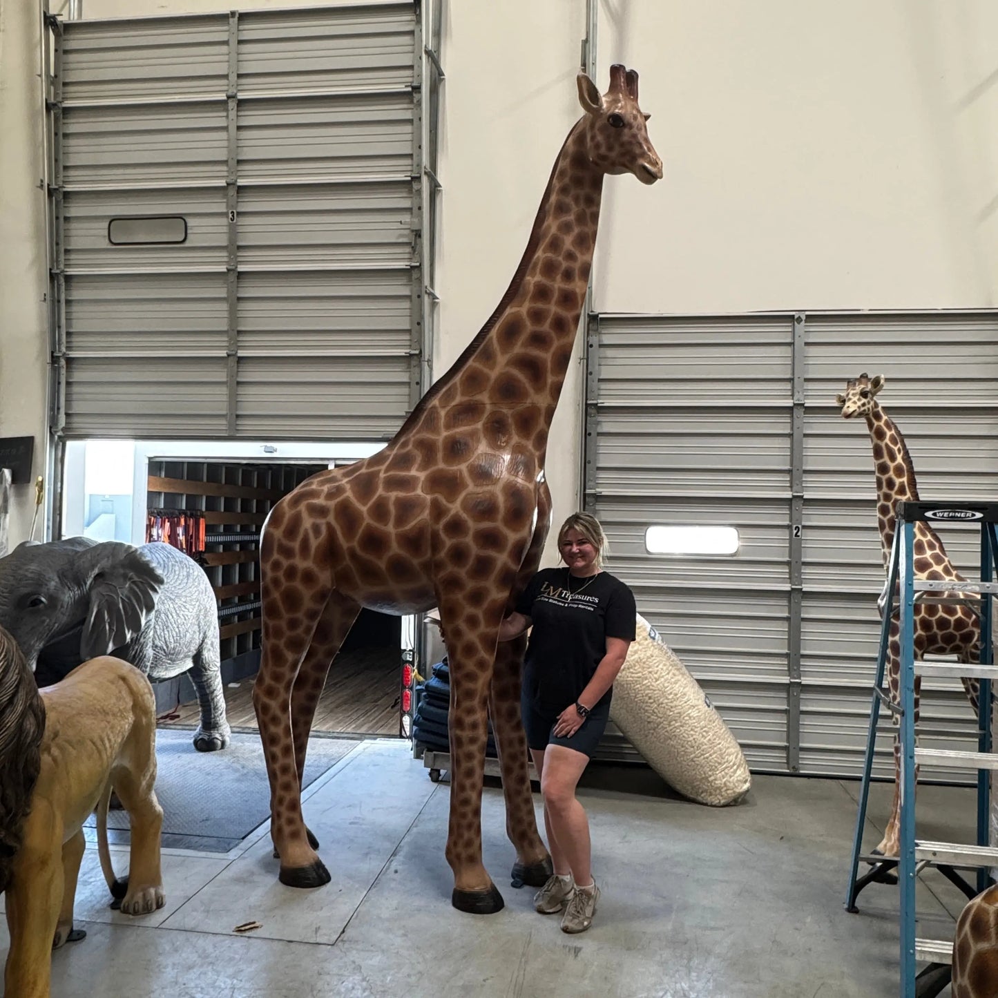 Young Adult Giraffe Statue A0441-090070-H